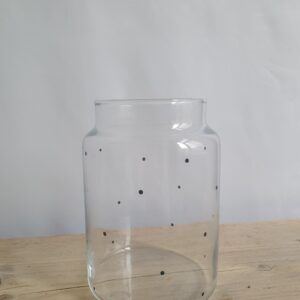 Zwarte stippen vaas
